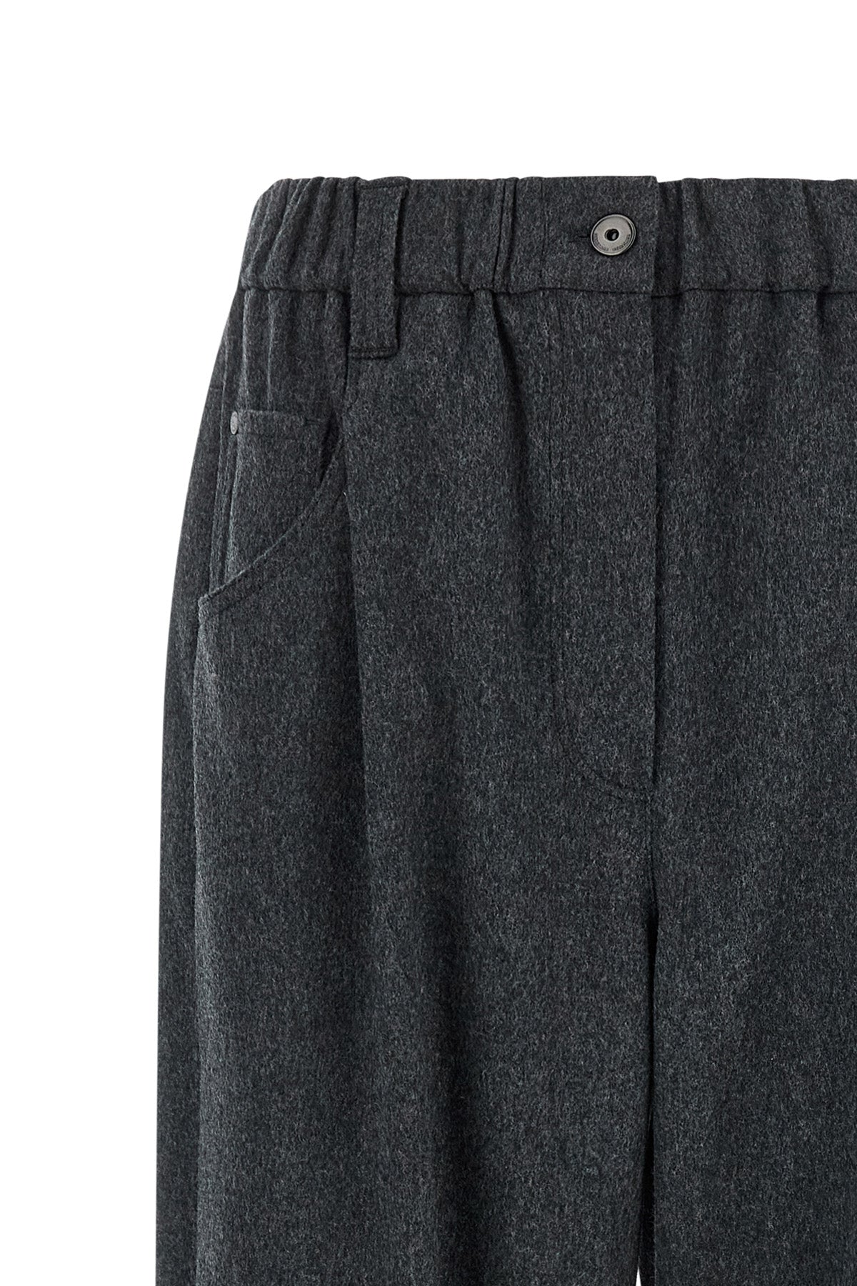 mélange wool pants