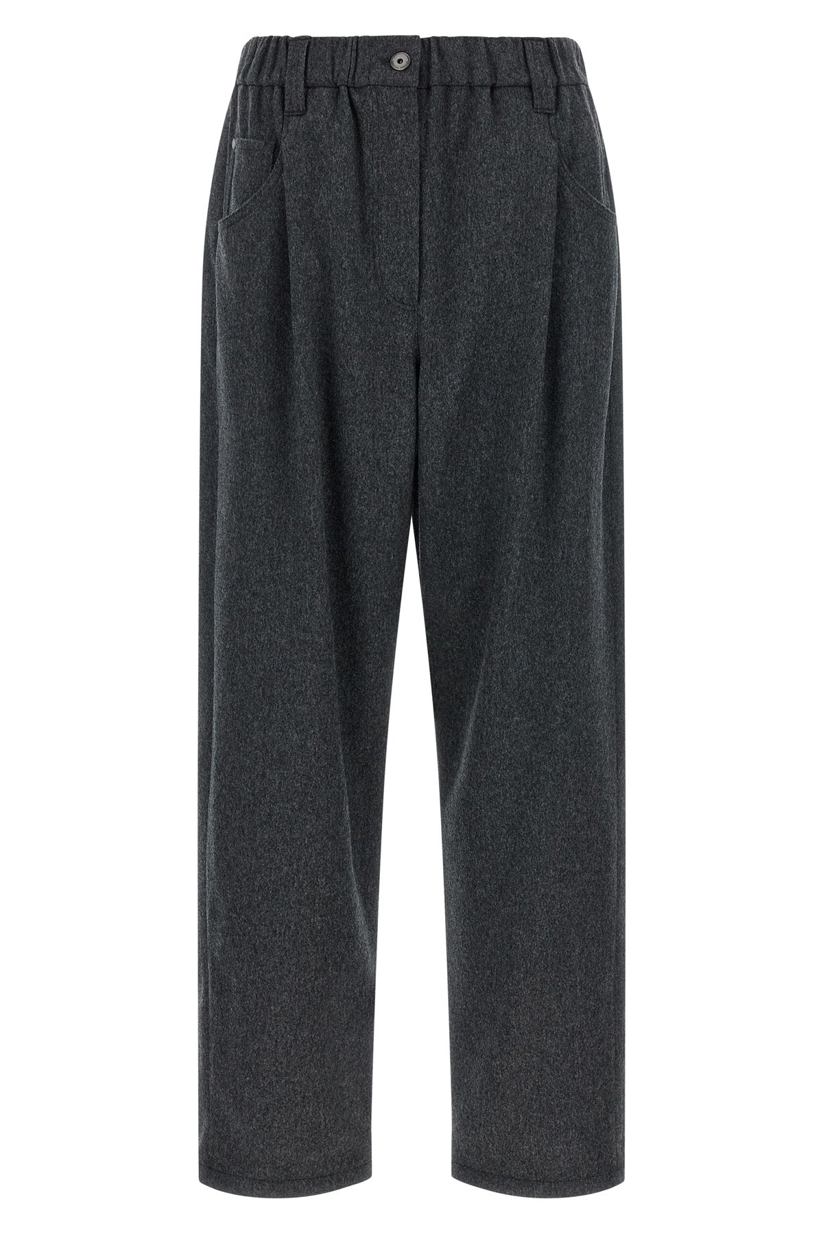 mélange wool pants