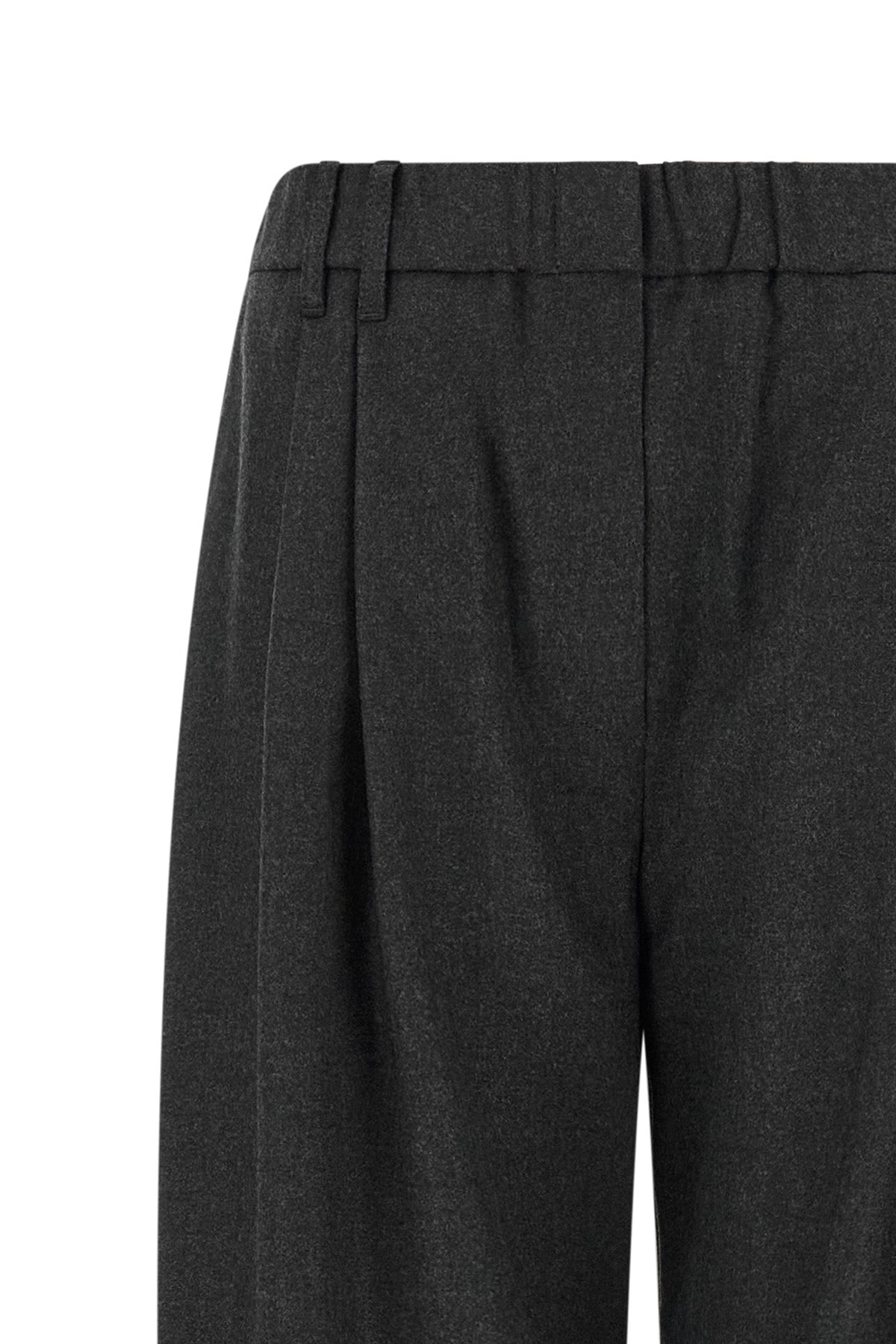 mélange wool trousers