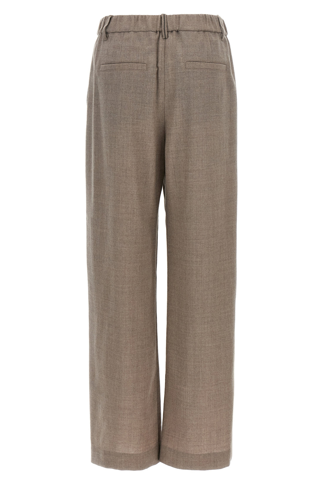 BRUNELLO CUCINELLI 34 brunello cucinelli trousers in light pure virgin wool have a design that stands