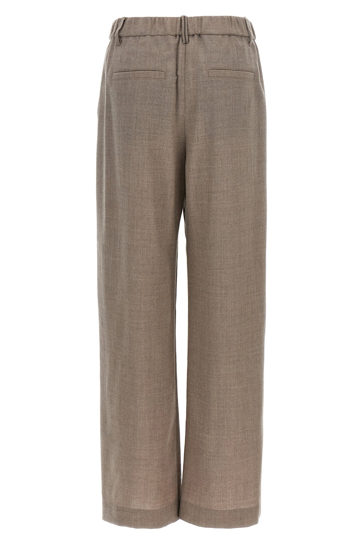 brunello cucinelli trousers in light pure virgin wool have a design that stands