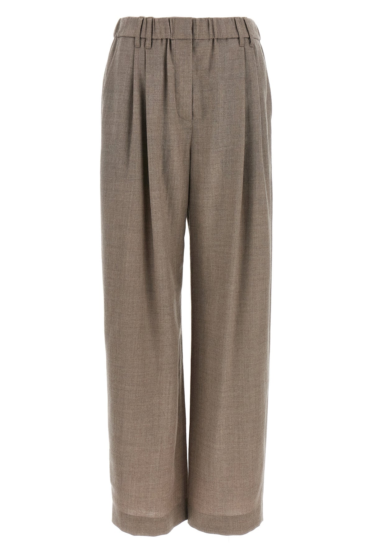 brunello cucinelli trousers in light pure virgin wool have a design that stands