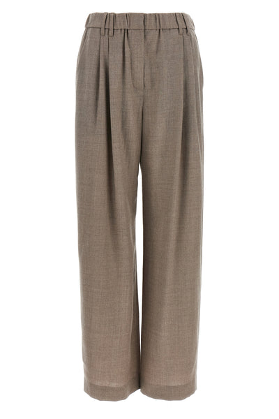 brunello cucinelli trousers in light pure virgin wool have a design that stands