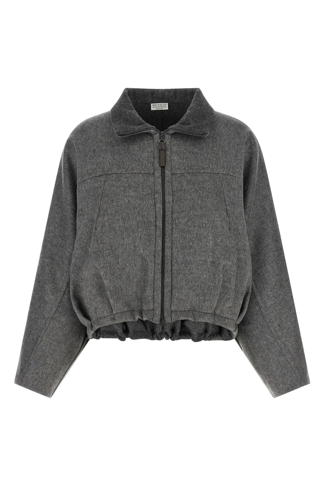 BRUNELLO CUCINELLI 36 lined mélange virgin wool jacket