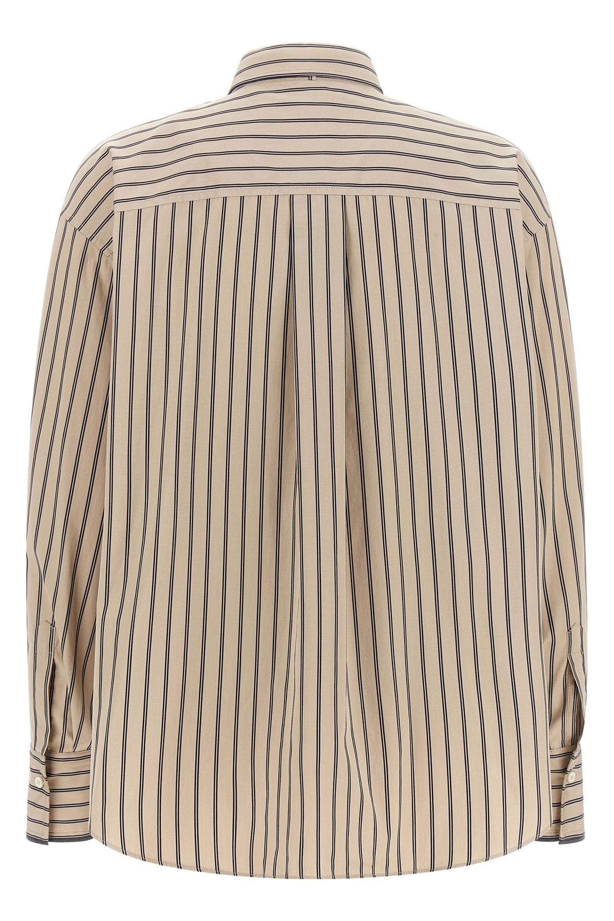 the brunello cucinelli long-sleeved shirt redefines the codes of classic tailori