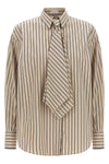 the brunello cucinelli long-sleeved shirt redefines the codes of classic tailori