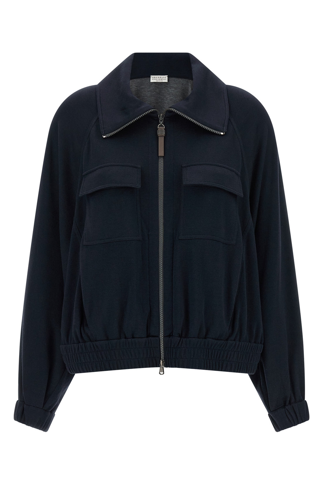 BRUNELLO CUCINELLI M cotton and silk interlock sweatshirt