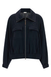 cotton and silk interlock sweatshirt