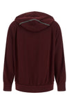 raglan shoulder hoodie in cotton blend