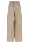 the wide barrel laser-dyed cotton denim jeans