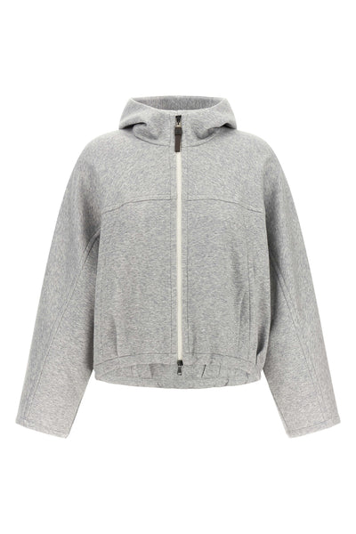 brunello cucinellis grey mélange hoodie redefines everyday luxury through a str