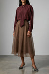 light silk shirt