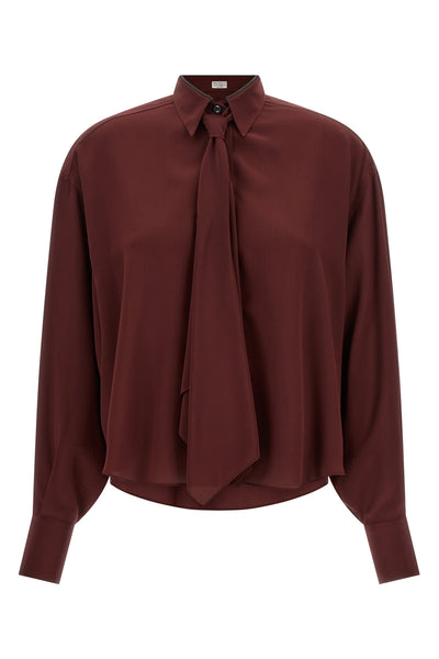 light silk shirt