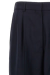 first class navy fox wool and mohair pants