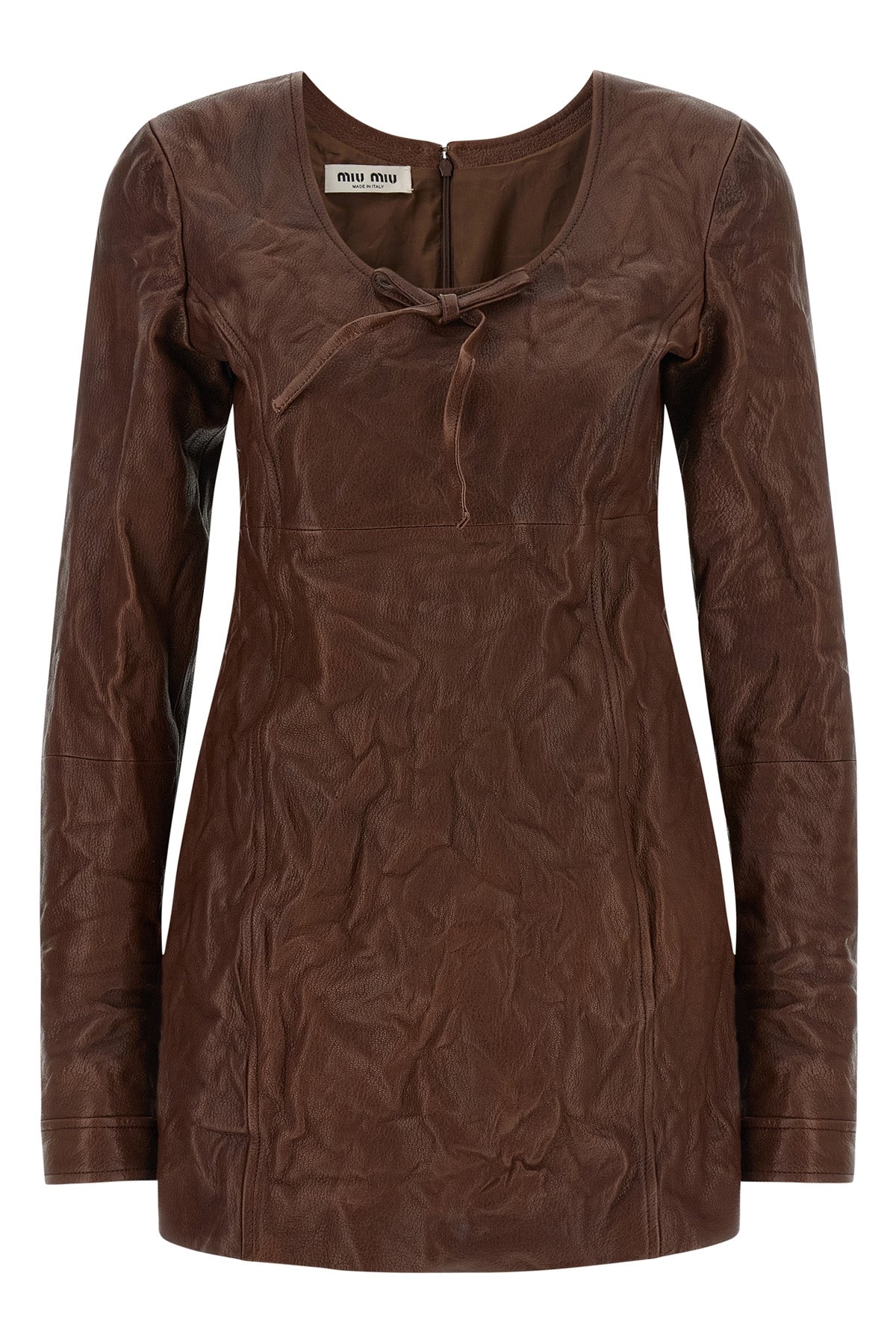 the miu miu dress defines a new sartorial aesthetic through a rigorous material