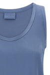 stretch silk satin top