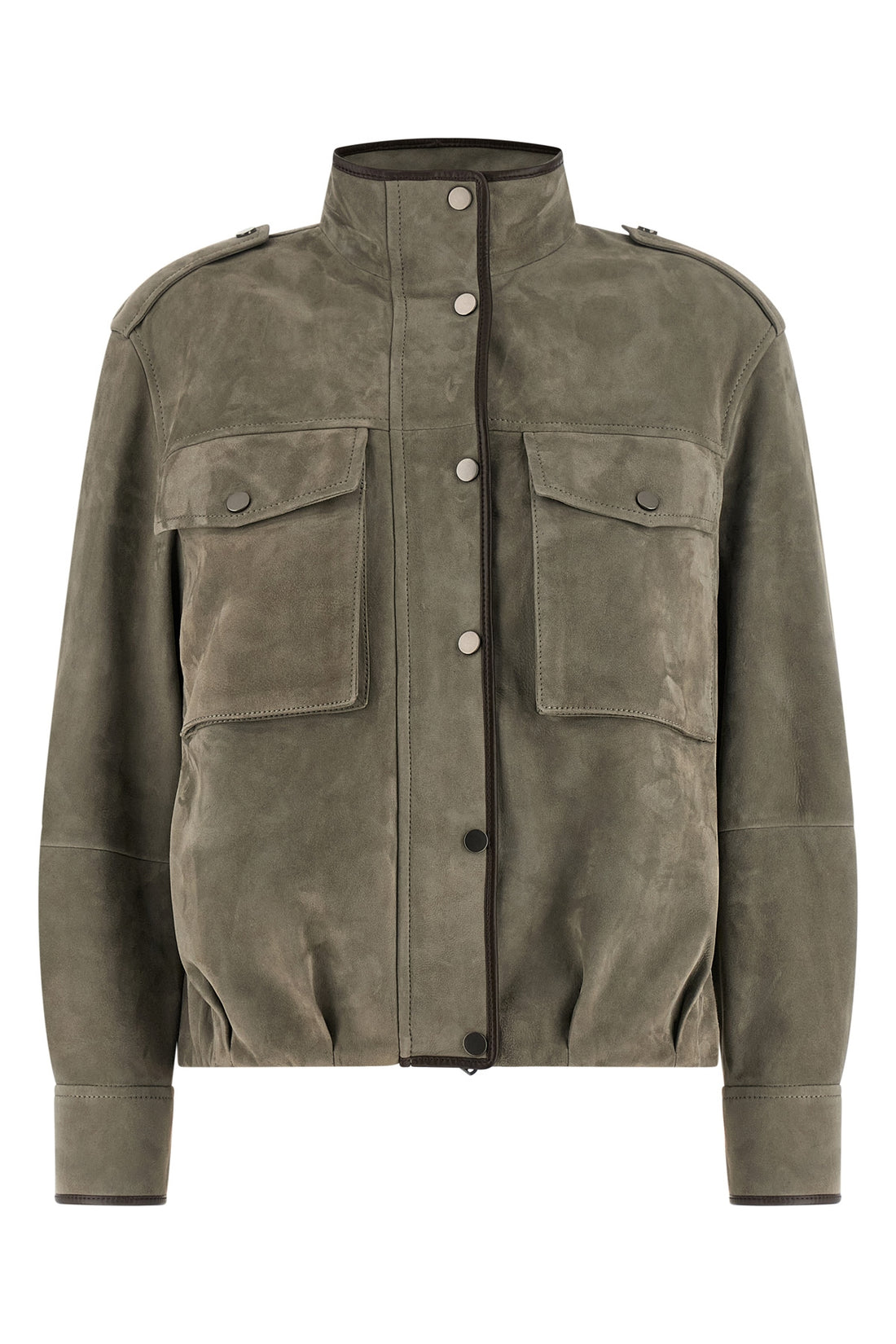 BRUNELLO CUCINELLI 42 couture suede jacket