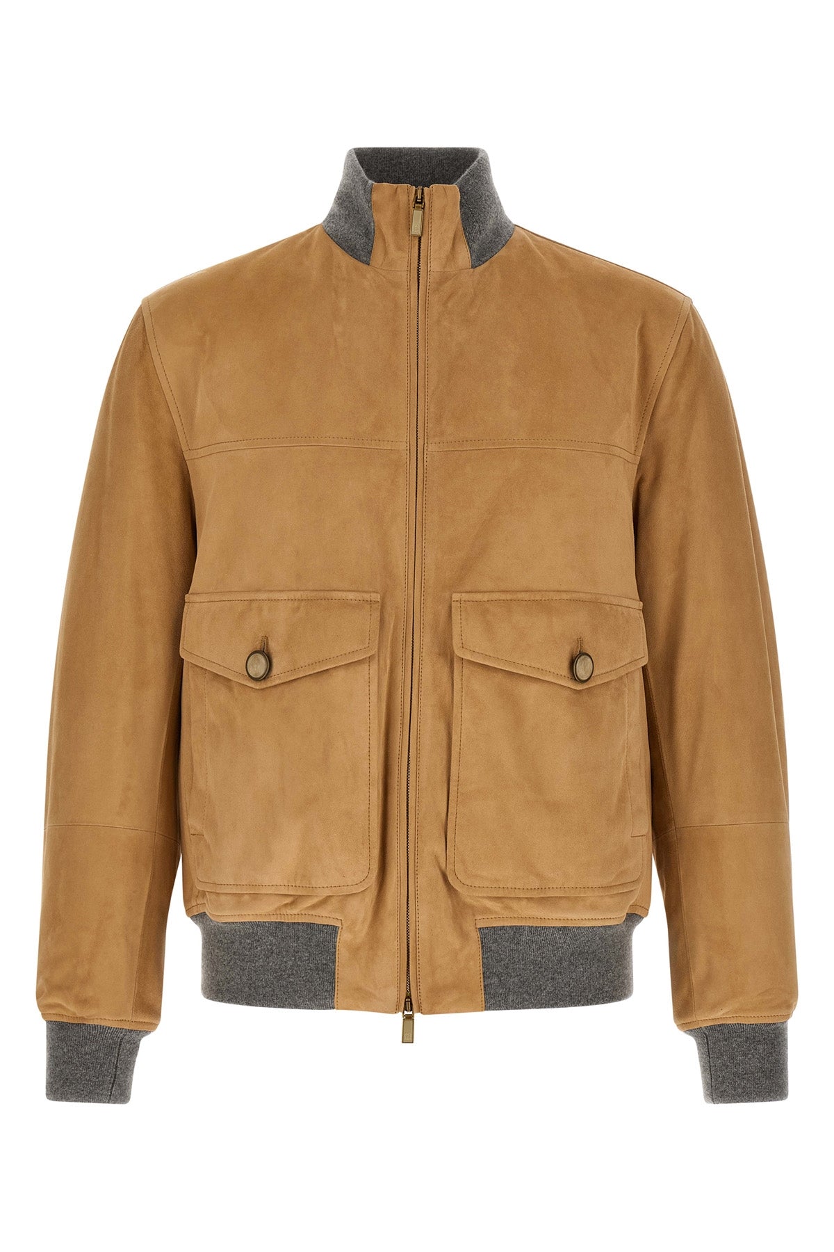 the brunello cucinelli bomber jacket in fine suede