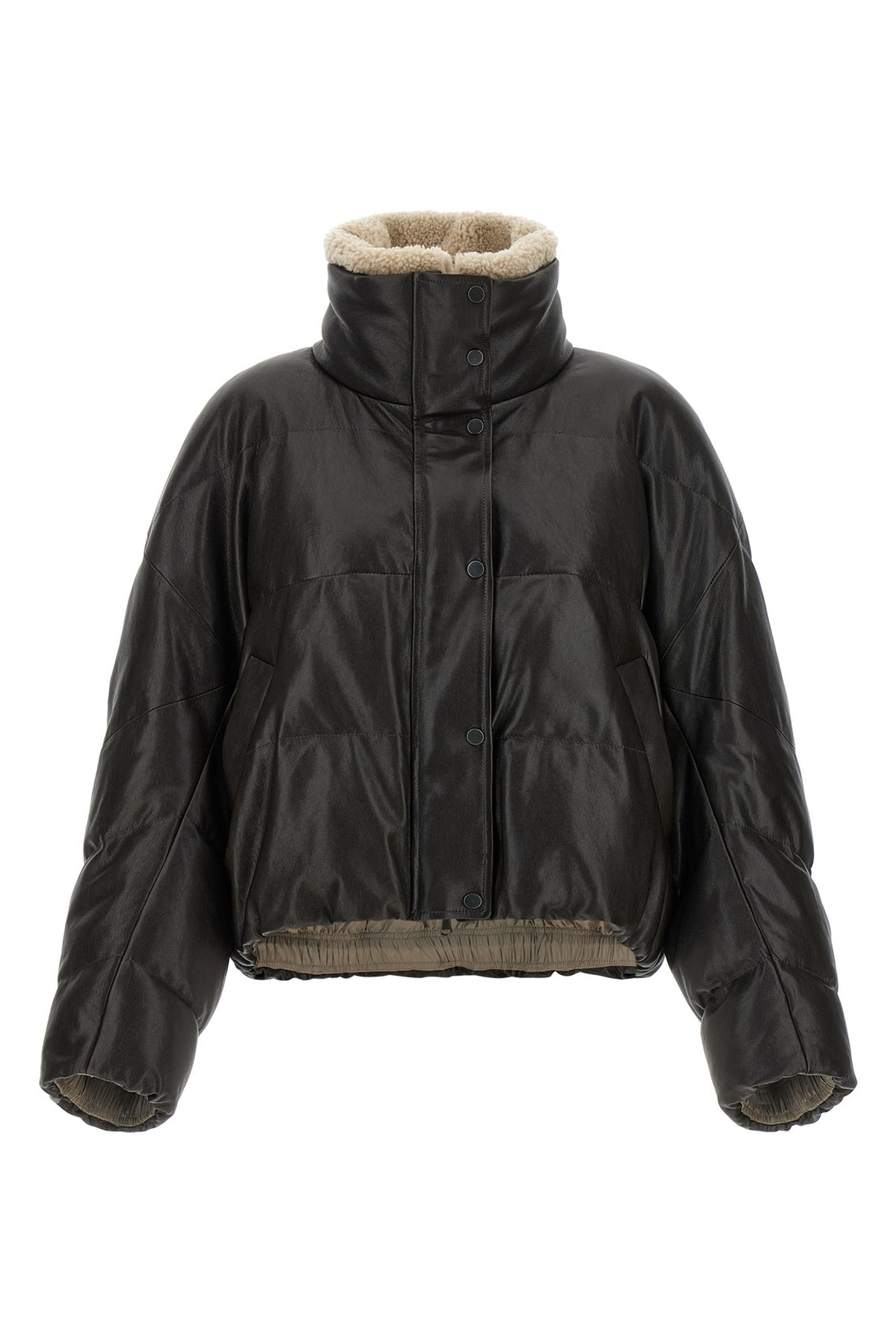 BRUNELLO CUCINELLI 36 quilted leather jacket