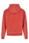 chrome gauze double-effect cotton hoodie