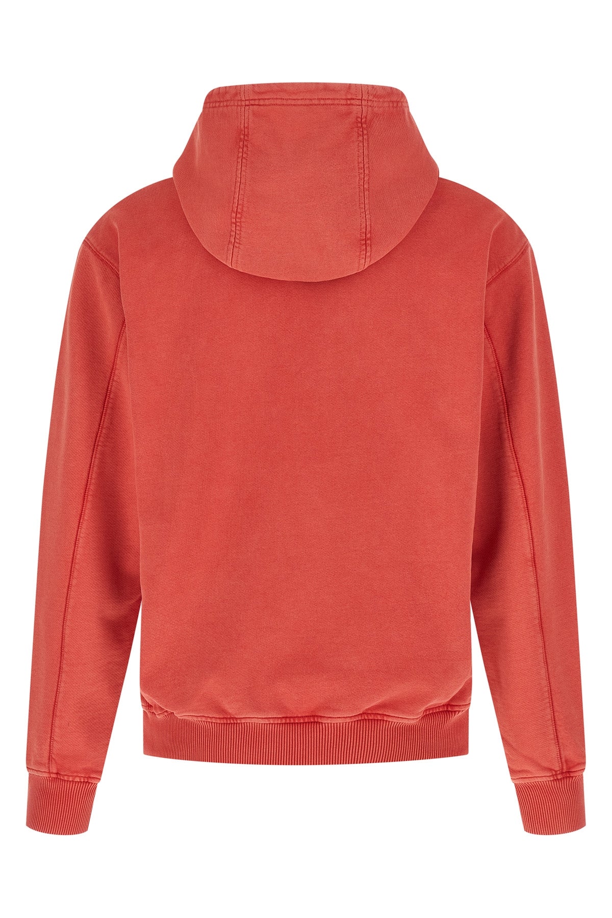 chrome gauze double-effect cotton hoodie