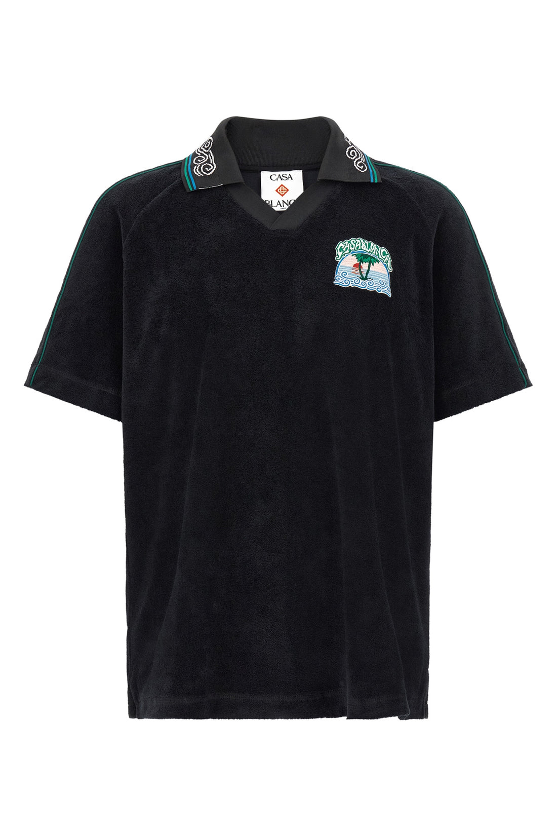 CASABLANCA L the casablanca towelling polo shirt