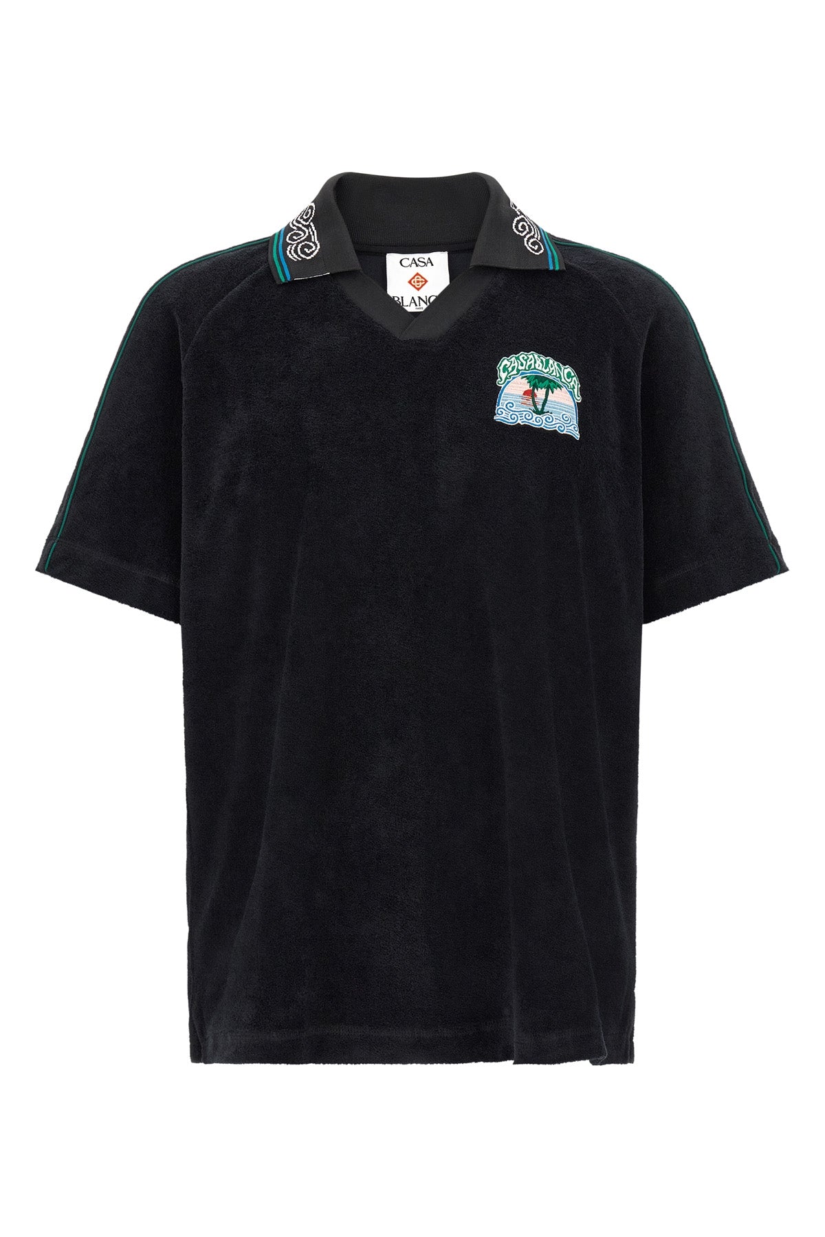 the casablanca towelling polo shirt