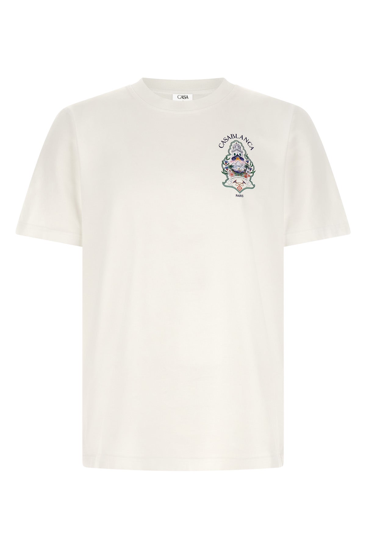 the classic casablanca hotel emblem t-shirt
