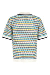 the casablanca tuck stitch short-sleeved shirt