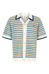 the casablanca tuck stitch short-sleeved shirt