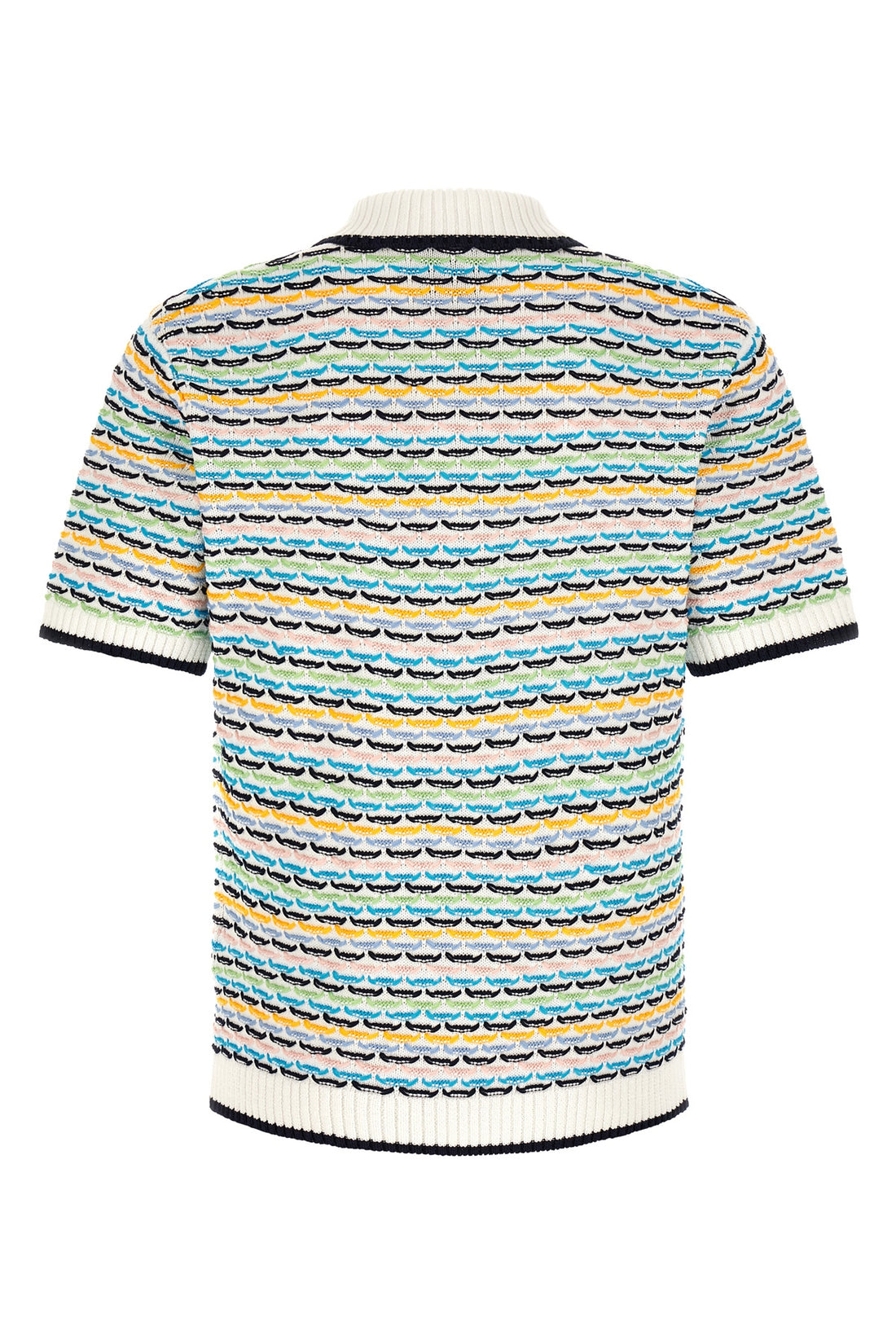 CASABLANCA L casablanca tuck stitch polo shirt
