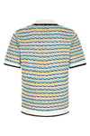 casablanca tuck stitch polo shirt