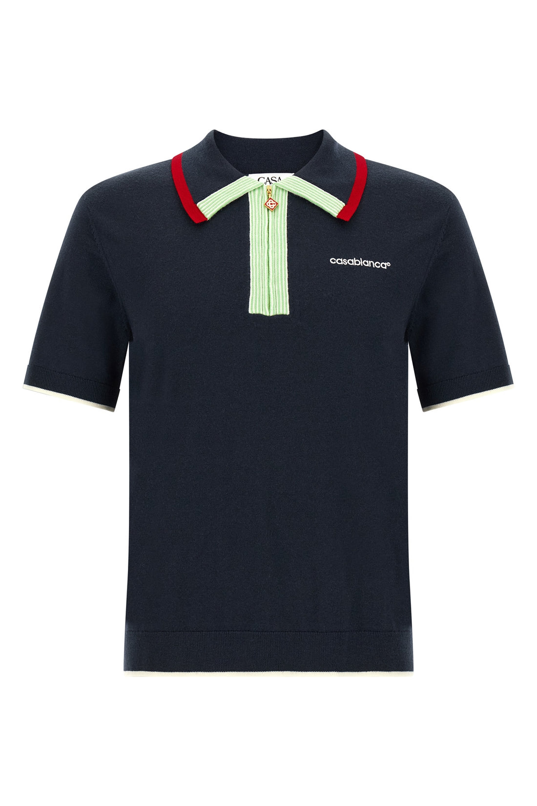 CASABLANCA L the casablanca merino track polo shirt