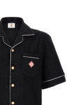 the casablanca towelling monogram short-sleeved shirt defines a leisurewear aest