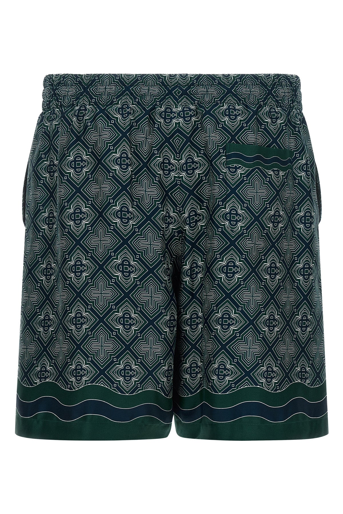casablanca radiating monogram bermuda shorts