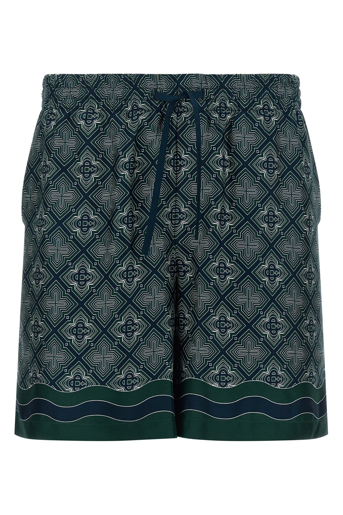 casablanca radiating monogram bermuda shorts