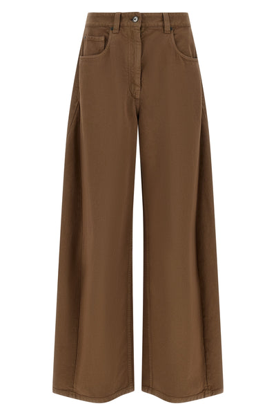 brunello cucinelli trousers redefine the concept of casualwear through a wide-le