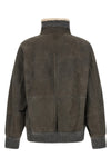 brunello cucinelli jacket in soft lambskin has a structured silhouette