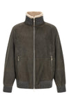 brunello cucinelli jacket in soft lambskin has a structured silhouette