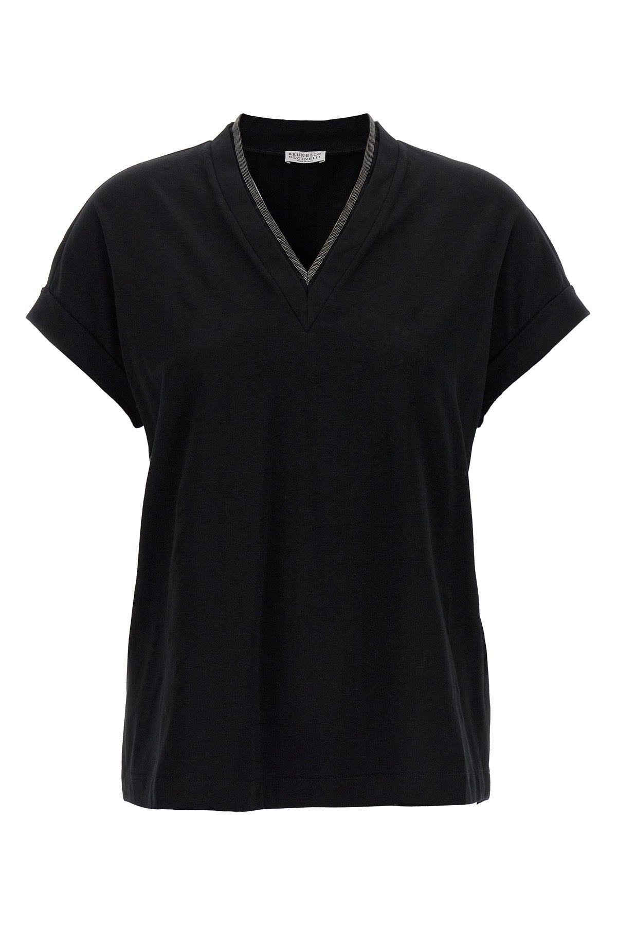 v-neck t-shirt in cotton