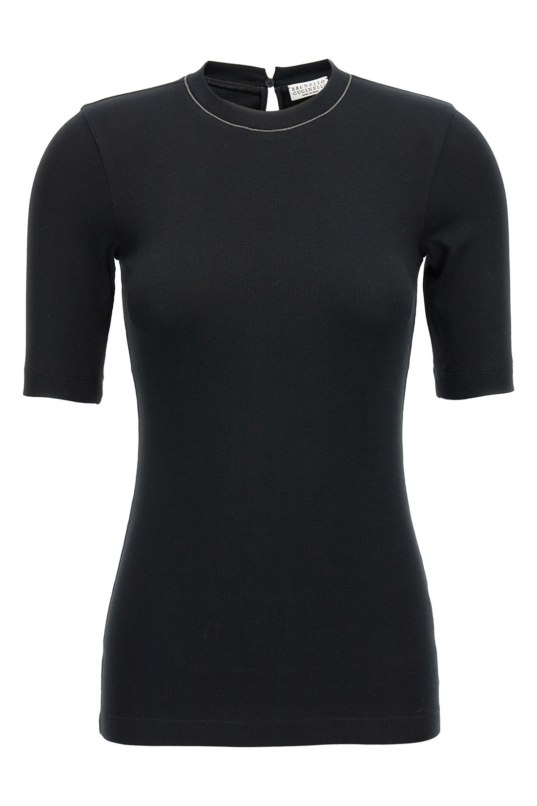 BRUNELLO CUCINELLI M stretch cotton ribbed jersey t-shirt