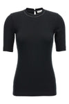 stretch cotton ribbed jersey t-shirt