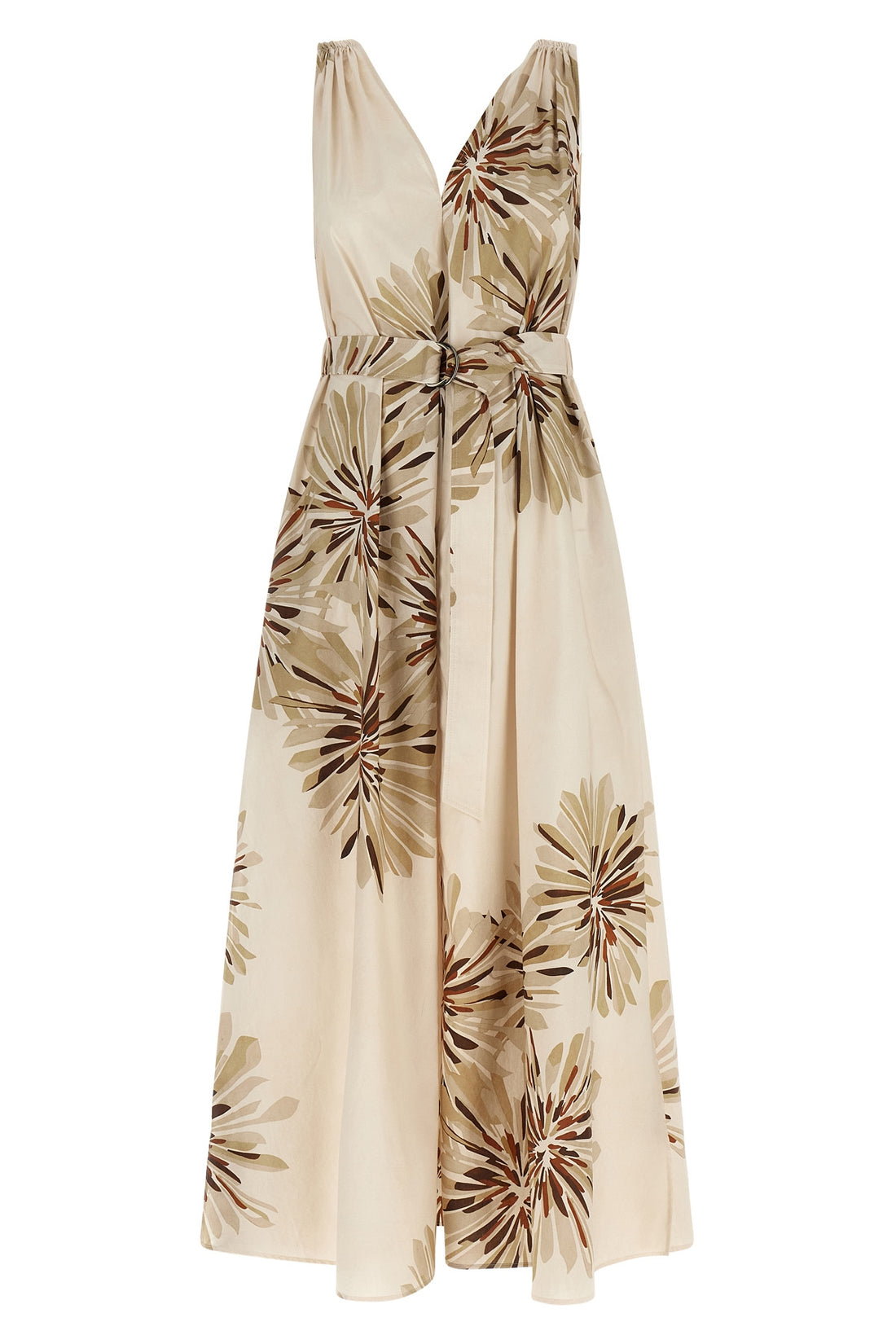 BRUNELLO CUCINELLI L the brunello cucinelli midi dress in pure cotton poplin reinterprets everyday el