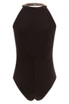 one-piece swimsuit in techno jersey