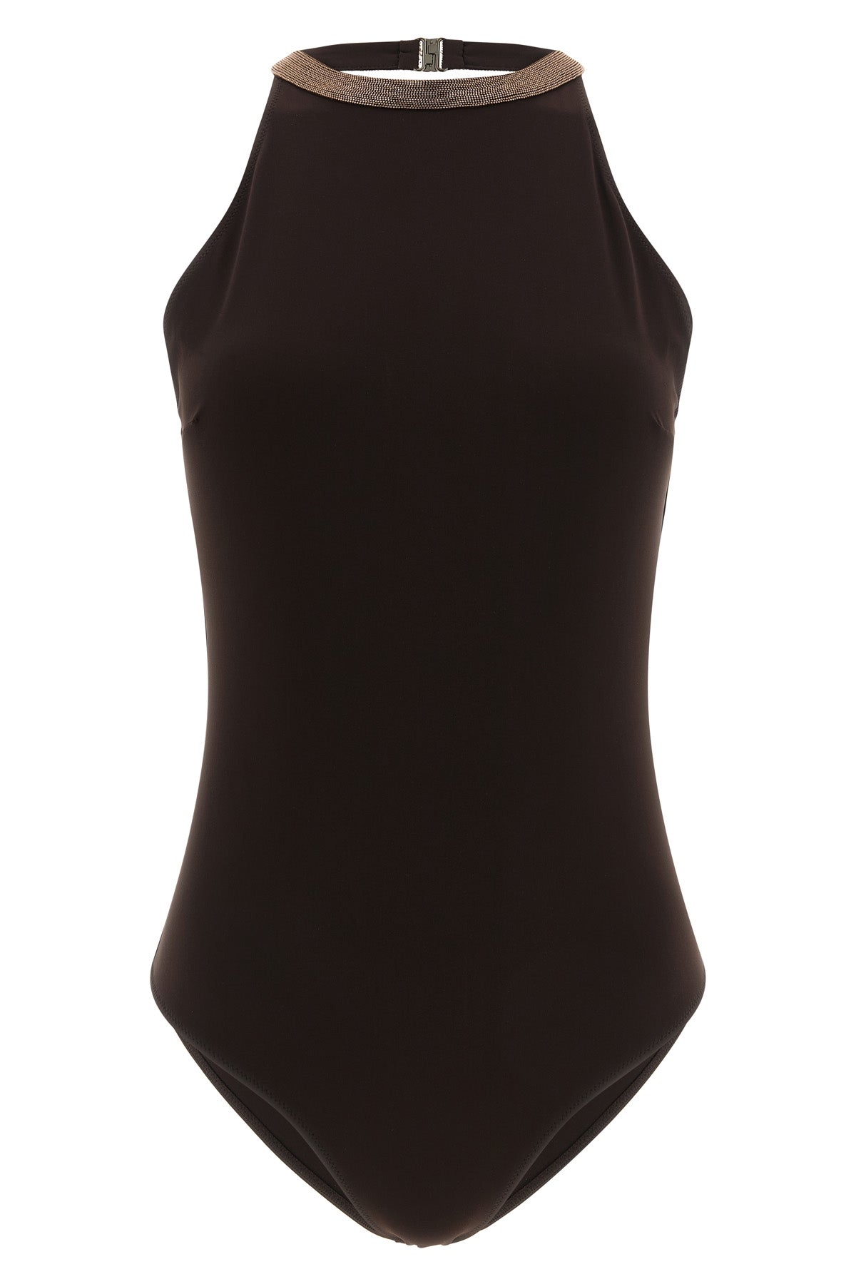 one-piece swimsuit in techno jersey