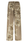 sartorial track pants in bloom print print silk pongée