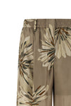sartorial track pants in bloom print print silk pongée