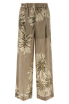 sartorial track pants in bloom print print silk pongée
