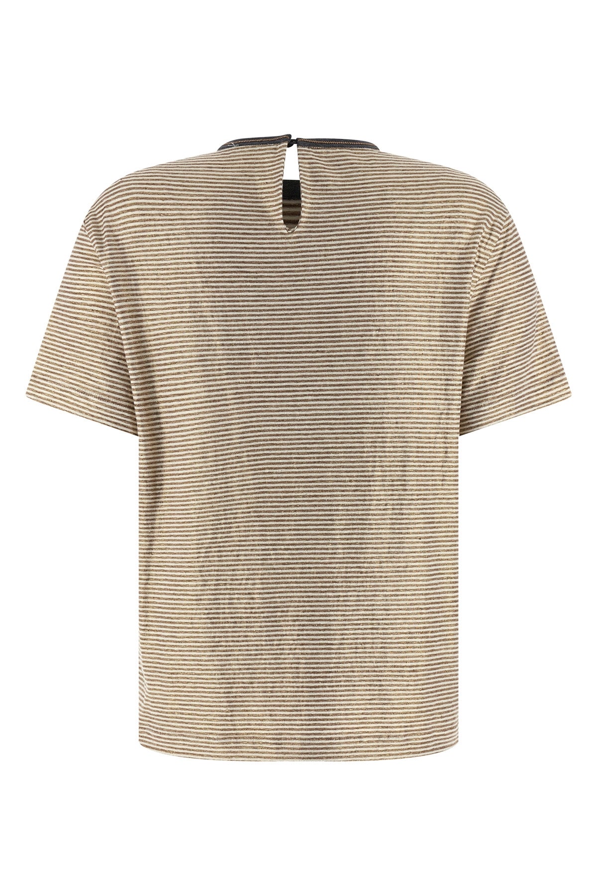 striped stretch linen t-shirt