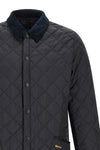 heritage liddesdale blue quilted nylon jacket